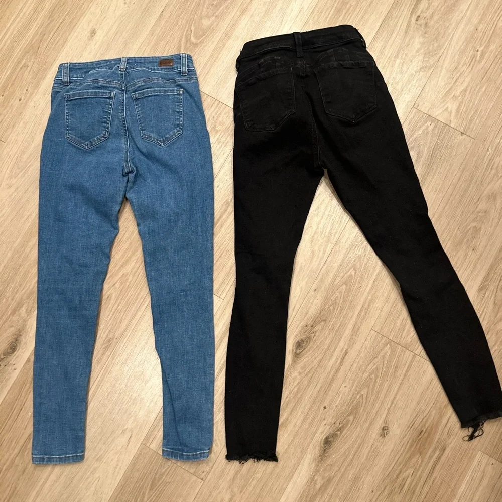 Blue and Black Women's Jeans size 1 - Picture 9 of 10